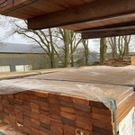 Ca. 140x Angelim Pedra Planken Geschaafd, 21x70mm, lengte 155cm